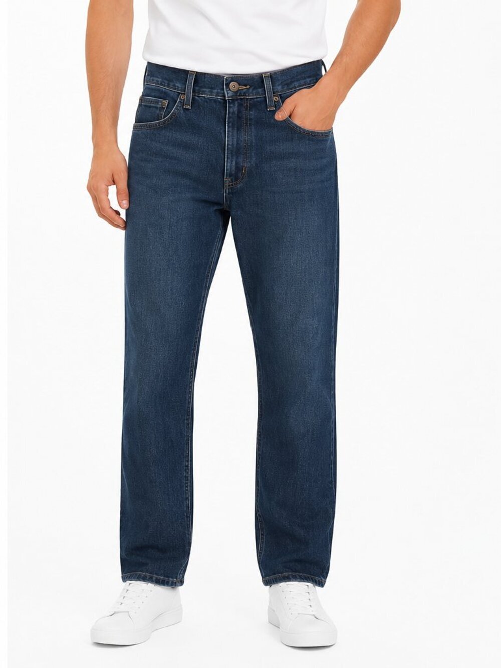 Eddie Bauer Men’s Straight Fit Blue Jeans Denim Pants Classic Casual NWT  30X32